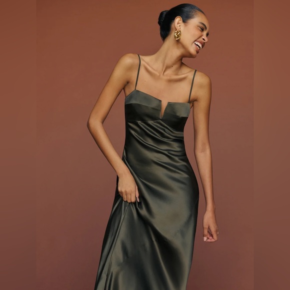 Reformation Brie Silk Dress - Picture 4 of 10